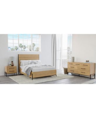 Furniture - Linstead 3-Pc. California King Panel Set (Bed, Dresser & Nightstand)