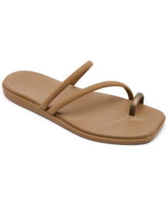 Crocs - Women's  Miami Metallic Toe Loop Sandals from Finish Line