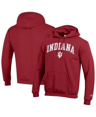 Champion - Men's&nbsp;Crimson Indiana Hoosiers Arched Logo Fleece Pullover Hoodie