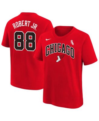 Nike - Big Boys and Girls Luis Robert Jr. Red Chicago White Sox Fuse City Connect Name Number T-shirt