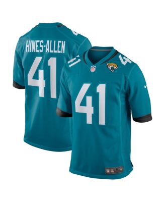 Nike - Men's Josh Hines-Allen Teal Jacksonville Jaguars Player Game Jersey