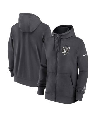 Nike - Men's Anthracite Las Vegas Raiders Primetime Club Full-Zip Hoodie