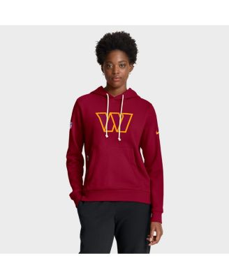 Nike - Women's Burgundy Washington Commanders Sideline Standard Issue&nbsp;Initial Home&nbsp;Dri-FIT Hoodie