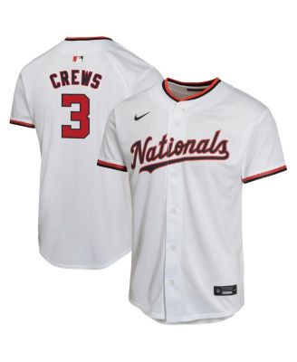 Nike - Big Boys and Girls&nbsp;Dylan Crews White Washington Nationals Alternate Game Player Jersey