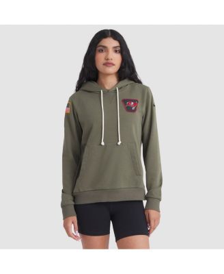 Nike - Women's Olive Tampa Bay Buccaneers 2025 Salute to Service Sideline Standard Issue Dri-FIT Hoodie