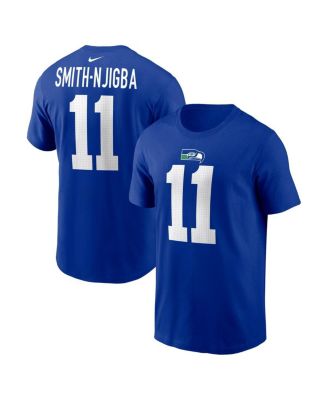 Nike - Men's Jaxon Smith-Njigba Royal Seattle Seahawks Player Name Number T-Shirt