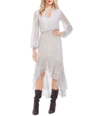 1.STATE - Printed High-Low Dress