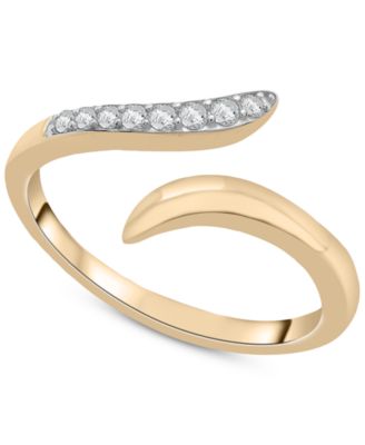 Wrapped - Diamond Bypass Ring (1/10 ct. t.w.) in 10k Gold