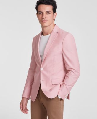 Tommy Hilfiger - Men's Modern-Fit Solid Chambray Sport Coat