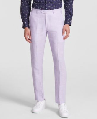 Bar III - Men's Slim-Fit Blue Chambray Suit Pants