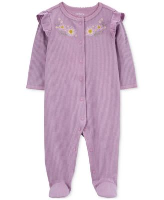 Carter's - Baby Floral Snap-Up Sleep and Play Footed Coverall