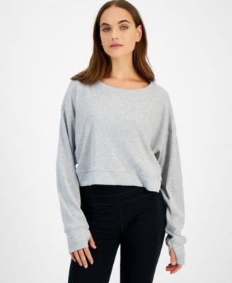 ID Ideology - Women's Waffle-Knit Drop-Shoulder Top