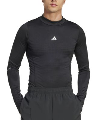 adidas - Men's Techfit Cold.Rdy Moisture-Wicking Long-Sleeve Base-Layer Training T-Shirt