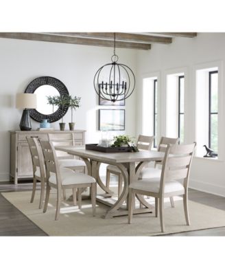 Furniture - Sadie 7-Pc. Rectangular Dining Set (Table & 6 Ladder Back Chairs)