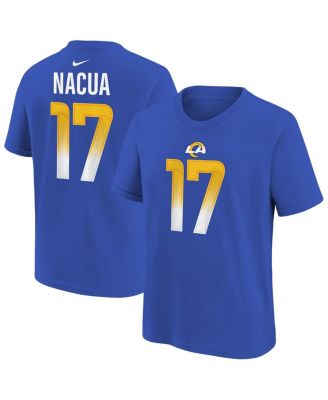 Nike - Big Boys and Girls Puka Nacua Royal Los Angeles Rams Player Name Number T-Shirt