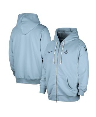 Nike - Men's Light Blue Dallas Mavericks Authentic Standard Issue Full-Zip Hoodie Jacket