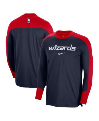 Nike - Men's Navy/Red Washington Wizards 2024/25&nbsp;Authentic Pre-Game Legend Long Sleeve Shooting Shirt