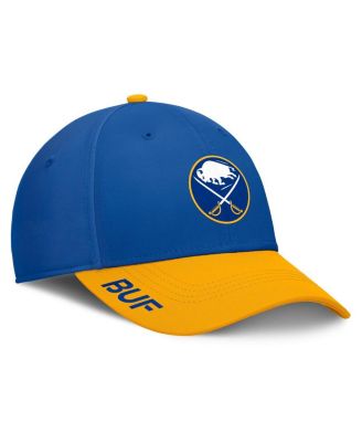 Fanatics - Men's Royal/Gold Buffalo Sabres Authentic Pro Rink Flex Hat