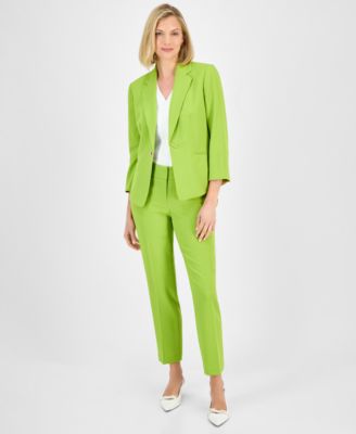 Kasper - Women's Toggle Jacket & Straight-Leg Pants