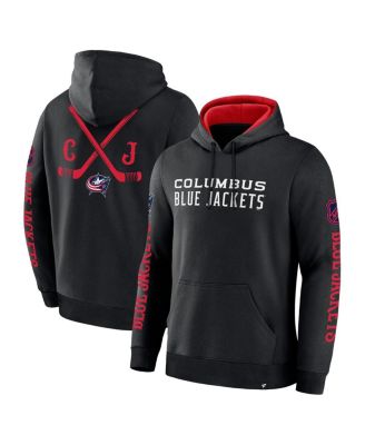 Fanatics - Men's Black Columbus Blue Jackets Big City Legacy Fleece Pullover Hoodie