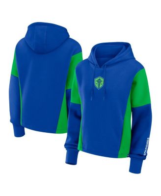 Fanatics - Women's Blue Seattle Sounders FC Oversized Goalkeeper Legacy Pullover Hoodie