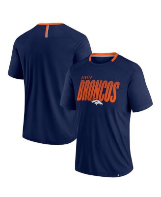 Fanatics - Men's Navy Denver Broncos Defender Fade Slant T-Shirt