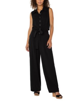 Liverpool Los Angeles - Women's Sleeveless Wide Leg Jumpsuit