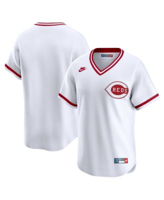 Nike - Men's White Cincinnati Reds Throwback Cooperstown Collection Limited Jersey