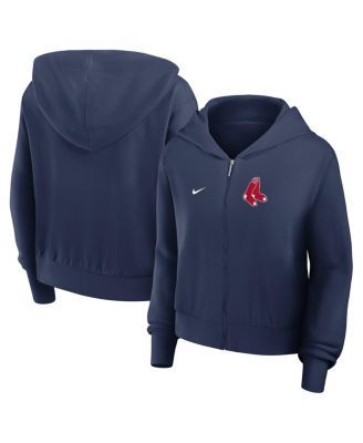 Nike - Women's Navy Boston Red Sox Lightweight Full-Zip Hooded Jacket