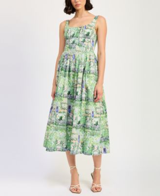 En Saison - Women's Molly Corset-Bodice Flared Dress