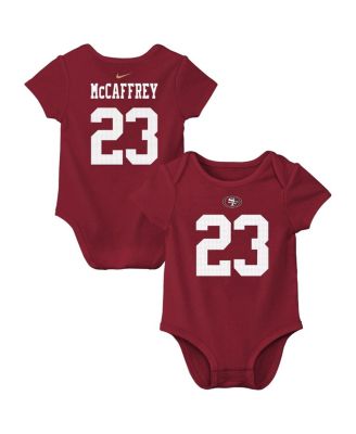 Nike - Baby Boys and Girls Christian McCaffrey Scarlet San Francisco 49ers Player Name Number Bodysuit