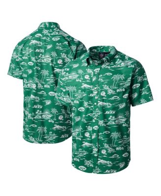 Reyn Spooner - Men's Green New York Jets Throwback Pua Performance Polo