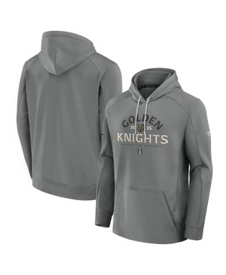Fanatics - Men's Gray Vegas Golden Knights 2025 Stanley Cup Playoffs Authentic Pro Rink Fly Fleece Pullover Hoodie