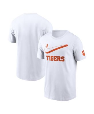 Nike - Men's White Clemson Tigers Primetime 2-Hit Swoosh T-Shirt