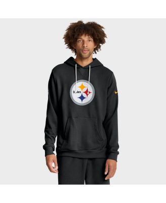 Nike - Men's Black Pittsburgh Steelers Sideline Standard Issue Initial Home Dri-FIT Hoodie