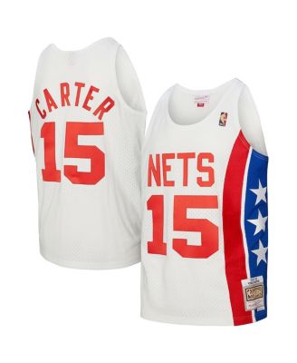 Mitchell & Ness - Men's Vince Carter White New Jersey Nets 2005/06 Hardwood Classics Swingman Jersey