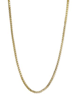 Giani Bernini - Adjustable Box Link Chain Necklace in 18k Gold-Plated Sterling Silver or Sterling Silver
