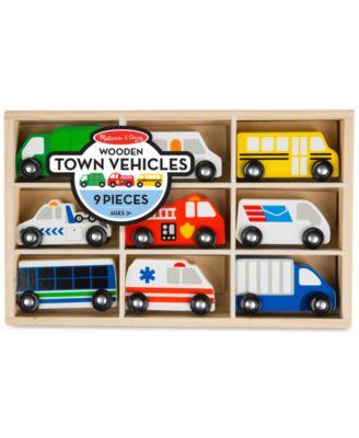 Melissa and Doug - Wooden Town Vehicles Set