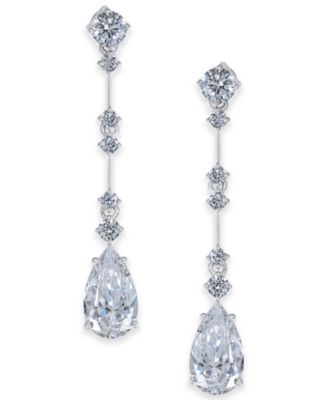 Eliot Danori - Cubic Zirconia Teardrop Drop Earrings