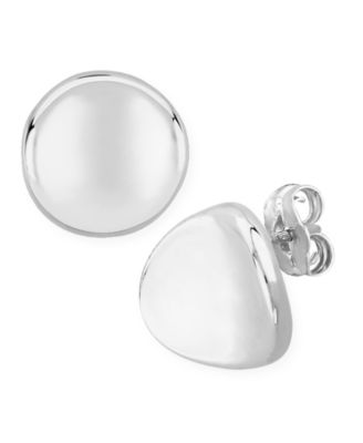 Macy's - Dapped Disc Stud Earrings Set in 14k White or Rose Gold (10mm)