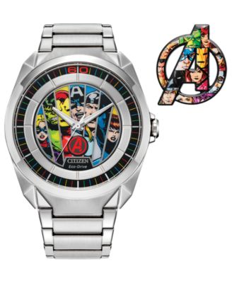 Citizen - Men's Marvel Classic Avengers Stainless Steel Bracelet Watch 43mm