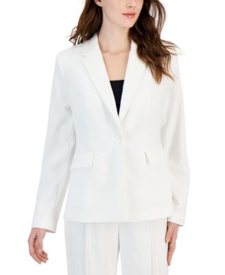 T Tahari - Women's Solid-Color Notch-Lapel One-Button Blazer