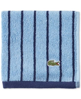 Lacoste Home - Centre Mark Cotton Jacquard Stripe Washcloth