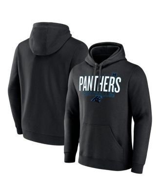Fanatics - Men's Black Carolina Panthers Pylon Outline Pullover Hoodie