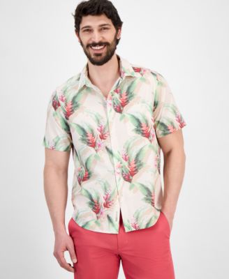 Tommy Bahama - Men's Bahama Coast Paradise Blooms IslandZone&reg; Moisture-Wicking Floral Button-Down Shirt