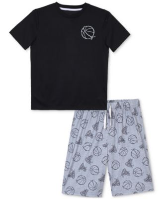 Max & Olivia - Big Boys Basketball Shorts Pajama Set