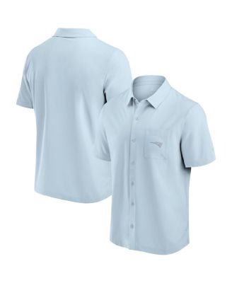 Fanatics - Men's Light Blue New England Patriots Front Office Button-Up Shirt