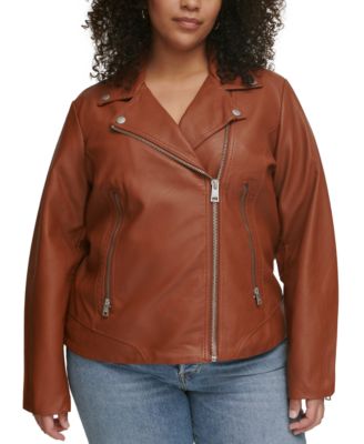 Levi's - Plus Size Faux-Leather Moto Jacket