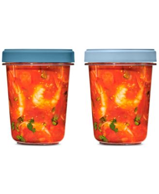 OXO - Good Grips Twist Stack 32-oz. Container, Set of 2
