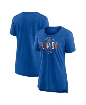 Fanatics - Women's Royal Florida Gators True Classics Break It Down Tri-Blend T-Shirt